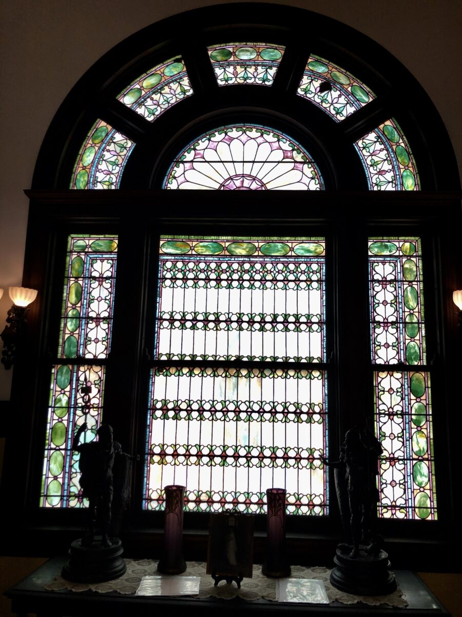 Tiffany Stair Landing Window