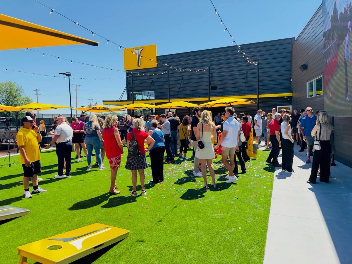 Outdoor Big Screen for Watch Parties, Pickleball and Cornhole